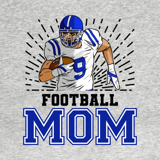 Football Mom // Retro Football Player by SLAG_Creative